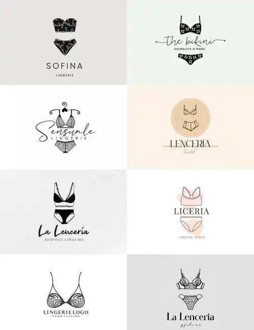 蕾丝内衣手绘logo私密家居美学