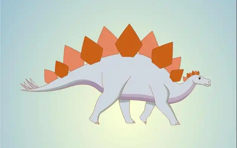 这个恐龙有点怪——剑龙身上带扇子,嘴还像猫头鹰?