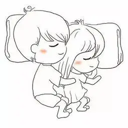 拥抱的简笔画和妈妈拥抱的简笔画