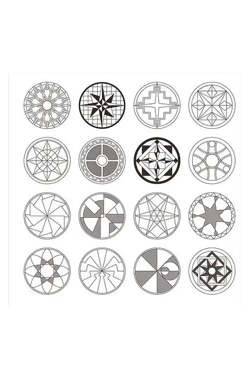 圆形图案装饰画图片-圆形图案装饰画设计素材-圆形图案装饰画模板下载