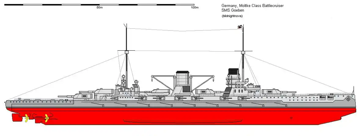 舰船欣赏:德国海军 毛奇级战列巡洋舰