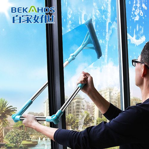 擦玻璃清洁器家用擦窗户工具高层加长伸缩杆神器双面擦刮洗厚玻璃
