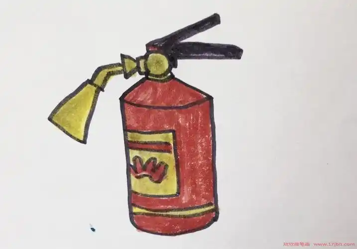 灭火器图片简笔画 灭火器怎么画