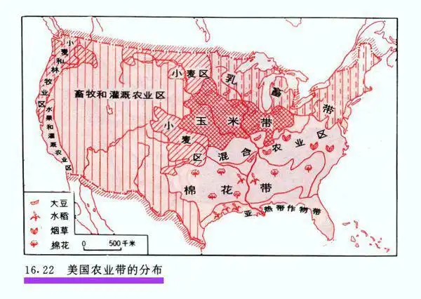 求一张具体的美国气候分布图(初中范围以内) 便于复习