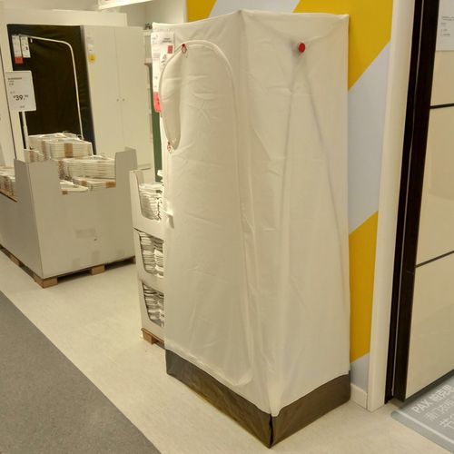 宜家乌库衣柜布衣橱布艺衣柜简易衣柜白色包邮ikea正品