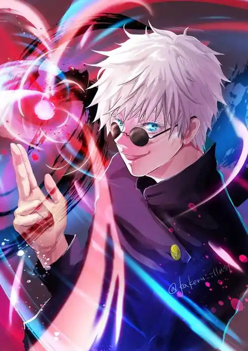 术式反转赫|翔_kakeru的五条悟插画图片