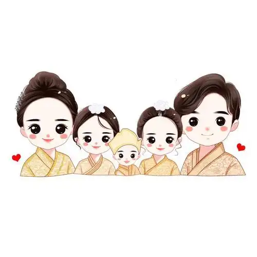 3月份好看的头像,一家三口,四口,五口头像,幸福家庭头像