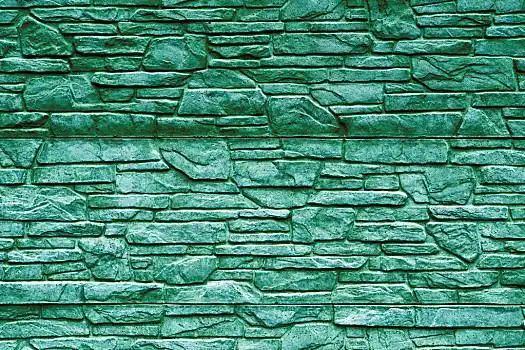 青绿色,石头,砖墙,特写,对比,纹理,背景