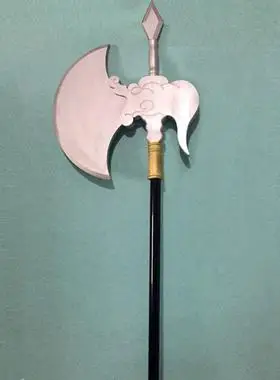 中国古代兵器长柄大板斧隋唐程咬金武器斧头舞台影视表演道具古装