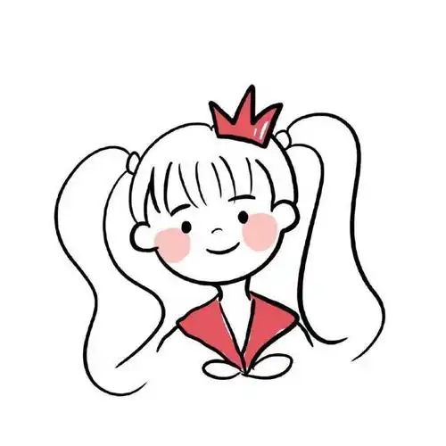 简笔画女头可爱女生头像