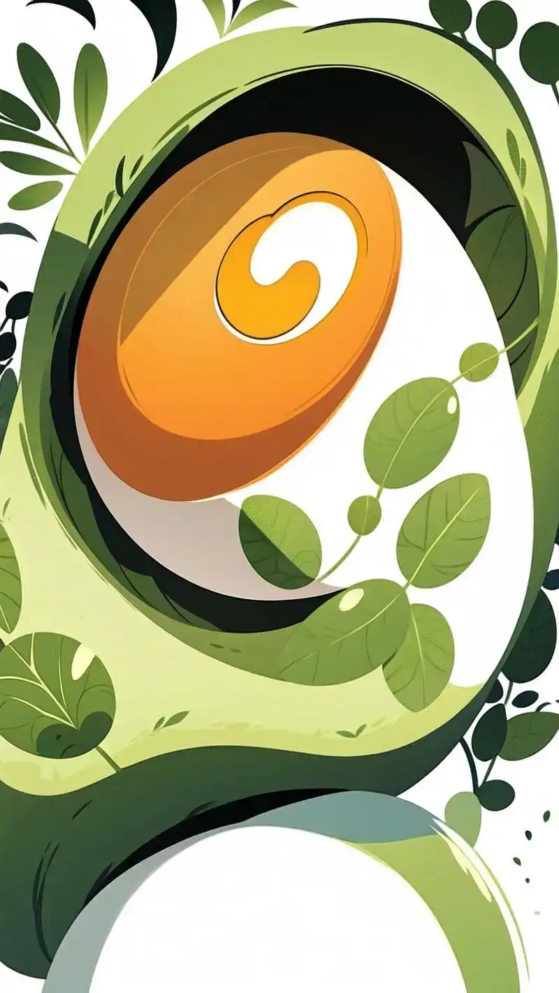 超萌鸡蛋卡通草丛壁纸来啦9991