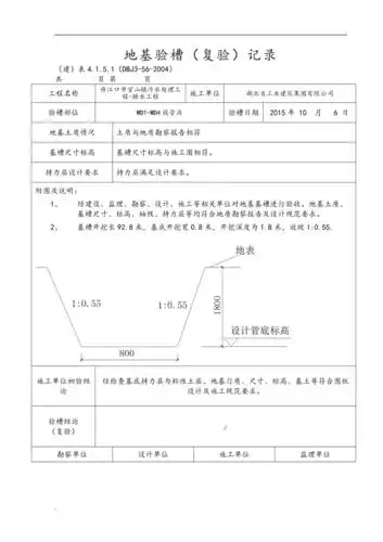 地基验槽记录表2