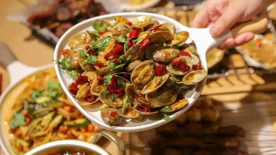 辣炒花蚬子图片