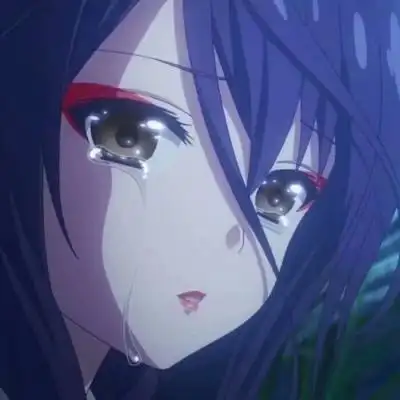 女生哭的流泪的头像 伤心哭的女生卡通图片