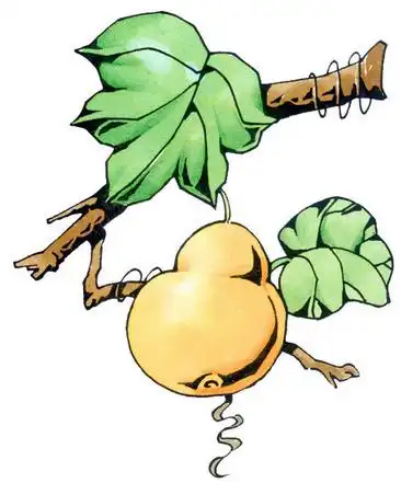 卡通葫芦三个卡通葫芦素烧野生蘑图片素烧野生蘑图片水彩手绘葫芦水彩