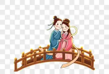 牛郎织女鹊桥相会简笔画 - 简单简笔画