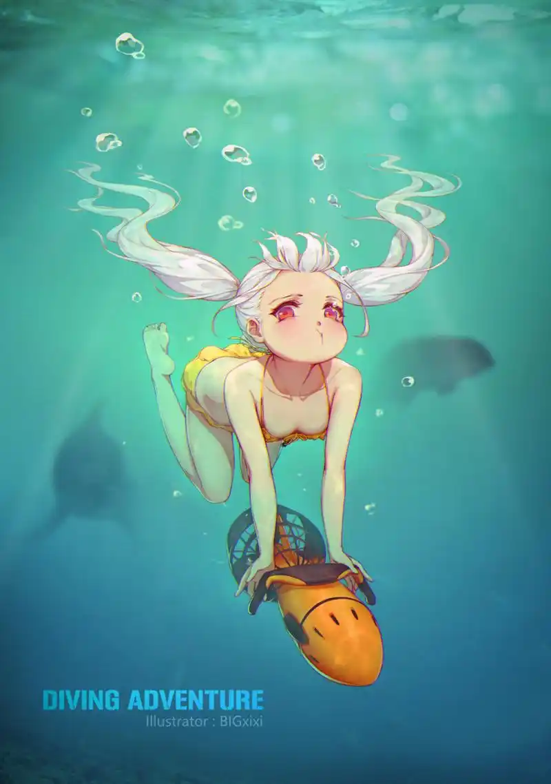 潜水大冒险#二次元#  画师:bigxixi