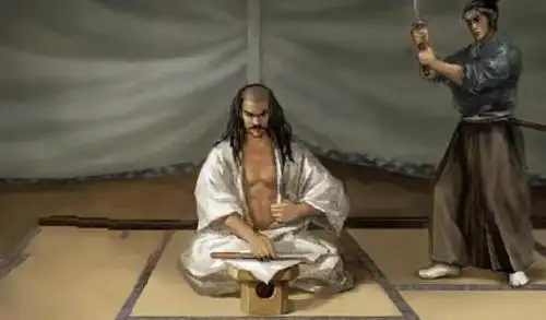 日本武士的"三文字切"切腹方式,因太痛只有一人做到,被人膜拜