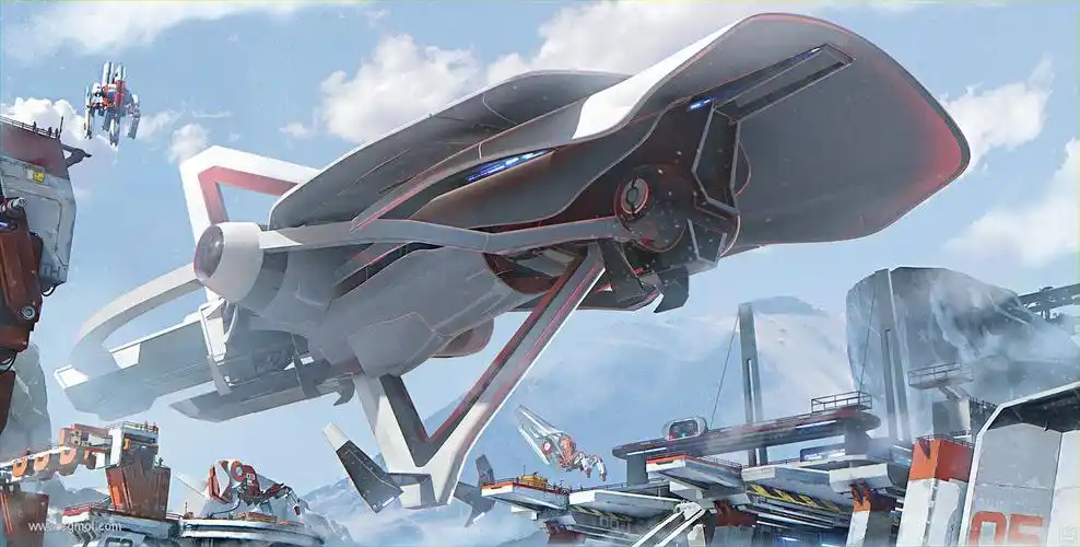 鉴赏nicolasferrand未来世界概念插画艺术图