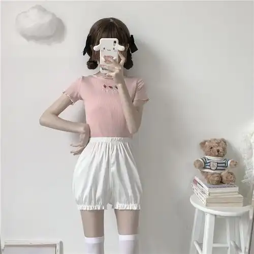 玺报jk安全裤女南瓜裤打底裤防走光夏季薄款学生保险短裤可外穿配子