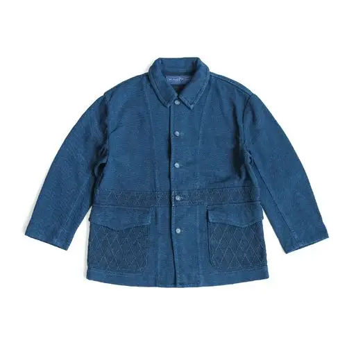 porterclassic秋冬植物剑道面料福克夹克radianceblue夹克