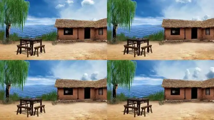 沙家浜舞台背景led大屏视频背景