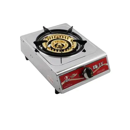 珠江单煤气灶单灶家用老式液化气天然气节能猛火灶台式不锈钢单个