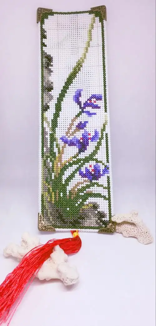 手工十字绣双面书签教师节礼物学校作业书签