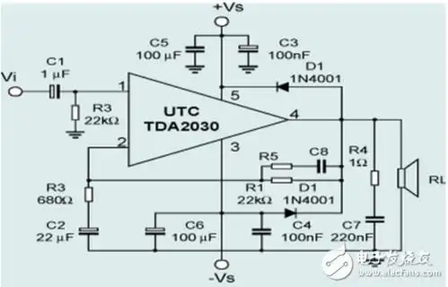 utc2030引脚图和封装尺寸及引脚功能详解