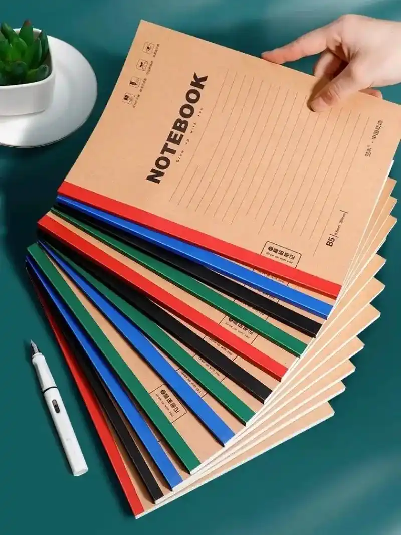 孩子上学后,这款笔记本用得比较多,纸张厚实不透墨,可180度