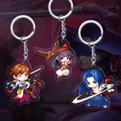 王者荣耀周边大全英雄钥匙扣小挂件刺客篇李白橘右京动漫周边q版