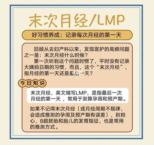 末次月经孕期知识学习分享