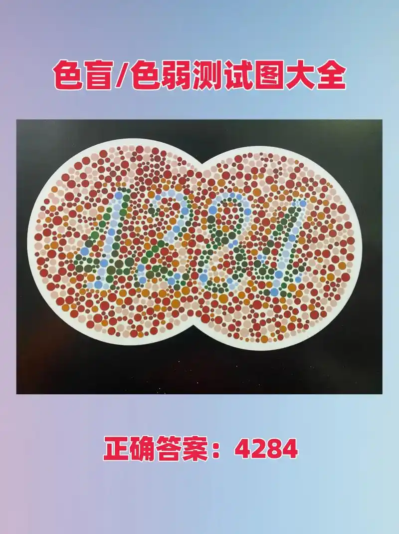 红绿色弱图,体检色弱色盲测试图#色盲色弱测试 #色弱测试 # - 抖音