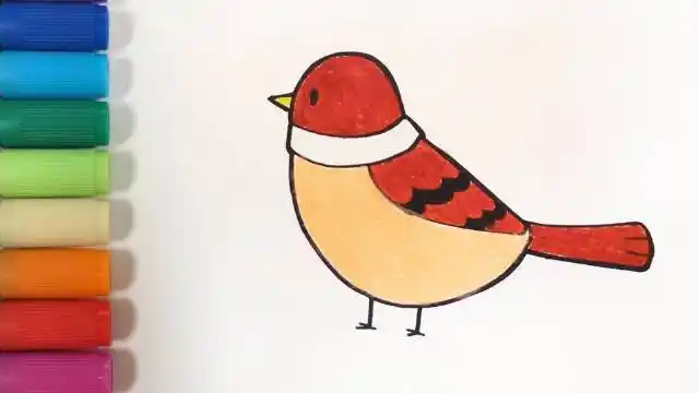 儿歌多多儿童简笔画麻雀和宝宝一起画小巧灵活的可爱麻雀