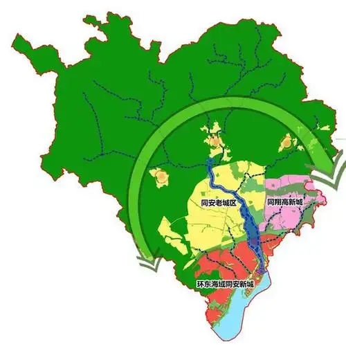 打造一圈一轴双新双引擎城市格局同安最新规划出炉
