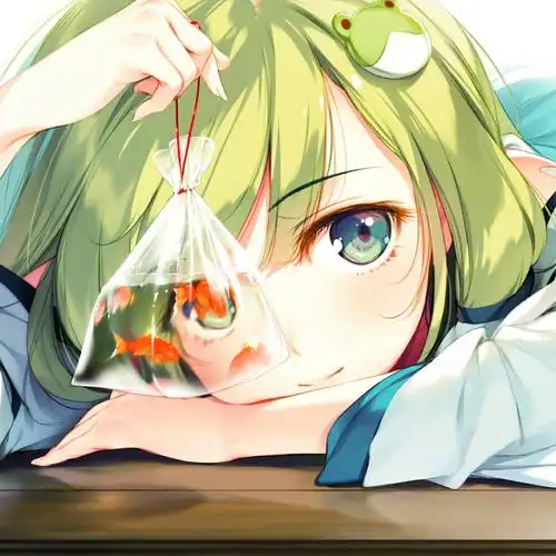 东方project东风谷早苗动漫头像动漫女头