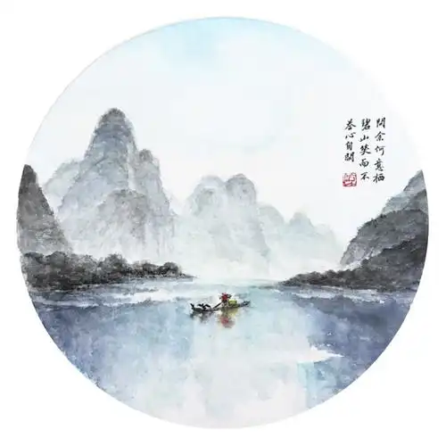 烟雨江南--陈惊诗意山水画