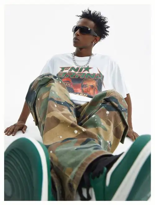 黑人模特日常嘻哈潮牌动作怎么摆更酷