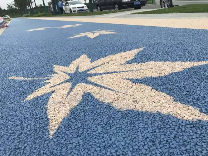 胶粘石透水路面