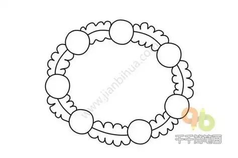 而且样式颜色都有很多种那么你会画手链手镯的简笔画画法吗