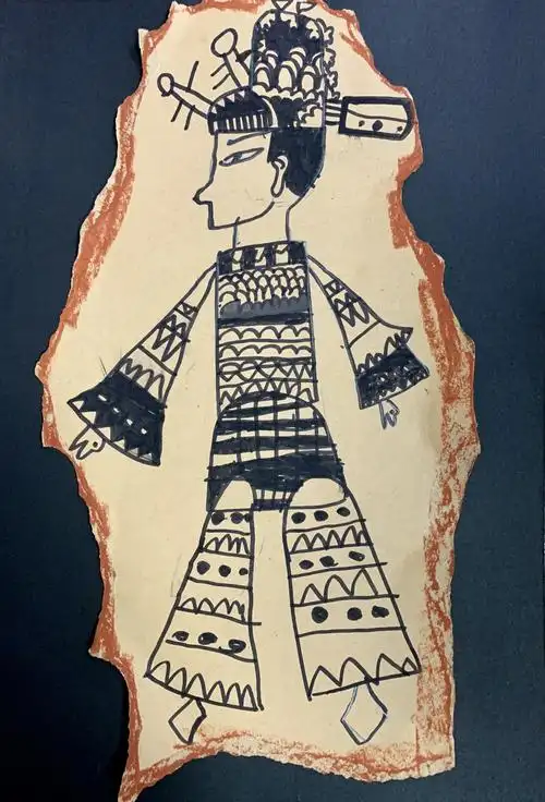 恒大周六线描班《皮影戏》