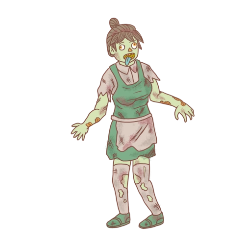 万圣节丧尸手绘卡通15图片