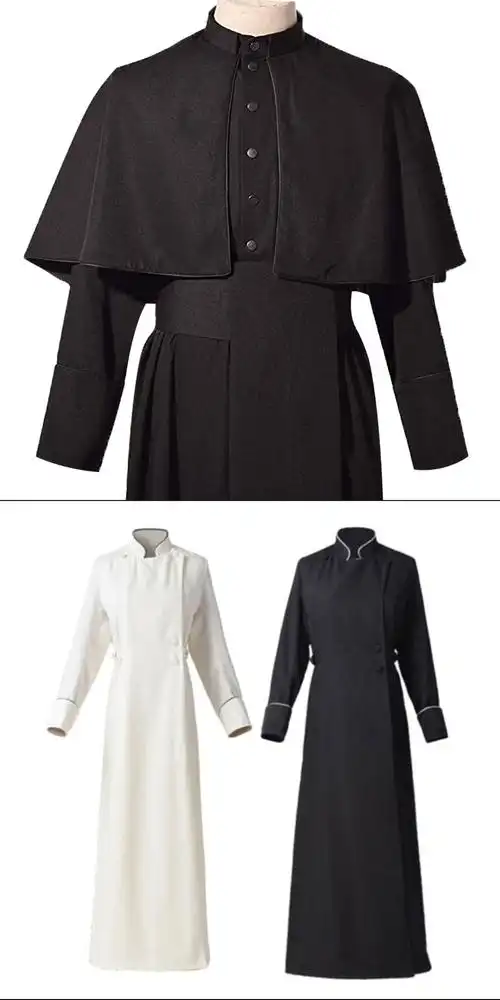 鑫博缘 新款教堂司祭神父服装万圣节主题派对角色扮演舞台演出服