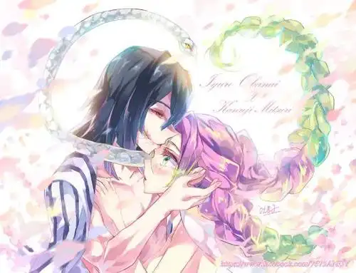 鬼灭之刃蛇柱x恋柱高清壁纸图片