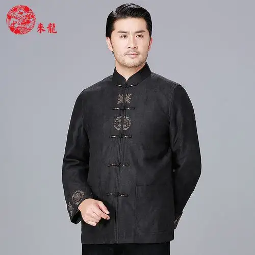 来龙唐装男外套春季刺绣民族风盘扣中国风男装唐装宴会中式正装