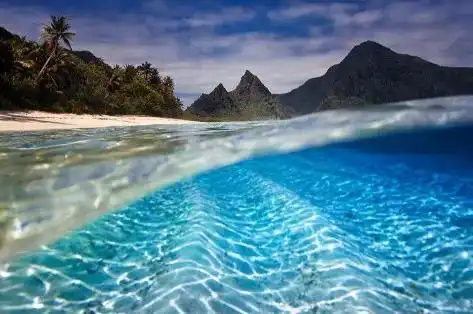 半水下摄影,太美了!