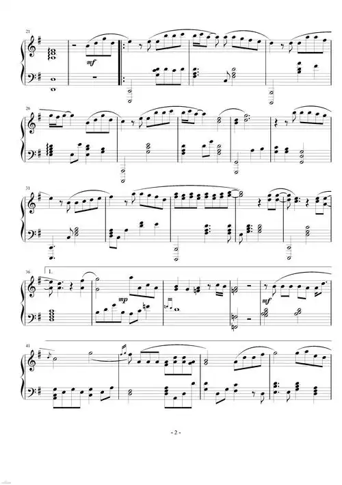 手心的蔷薇_钢琴谱_搜谱网