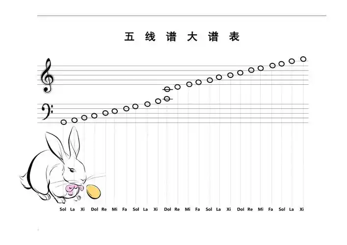 五线谱大谱表