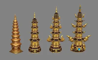 黄金塔 七宝玲珑塔 托塔天王李靖 法宝法器 玲珑宝塔 升级 强化 进阶