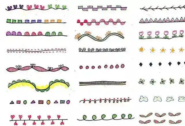 素材数学小报绘画图边框尺漂亮的手抄报花边图片手抄报花边简笔画图案